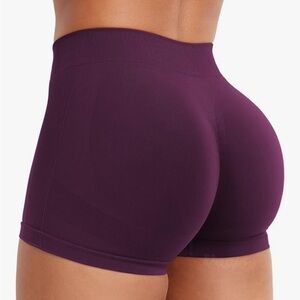 Women's Purple High-Waisted Shorts